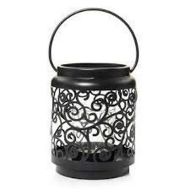 Yankee Candle Black Metal Scroll Votive Holder Lantern