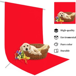 10x20 Ft Red Background Backdrop for Photography Red Seamless Backdrop Photo Booth Backdrop for Photoshoot Photography Background Screen Video Recording Parties Curtain Red Backdrop