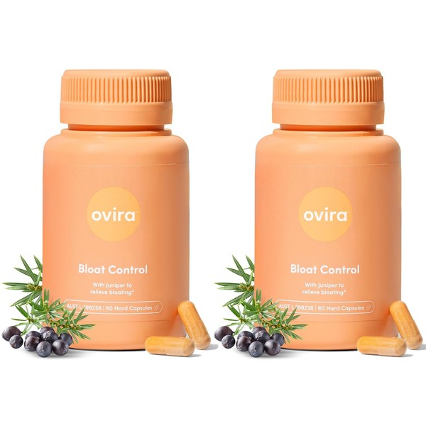 Ovira Bloat Control Supplement with JUNICLEAR - 60 Capsules for