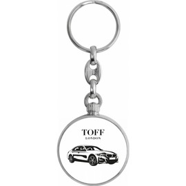 Toff London Black Saloon Car Keyring