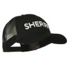 Sheriff Embroidered Military Mesh Back Cap - Black OSFM