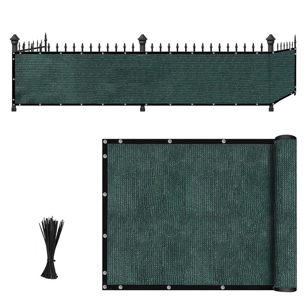 OromiPatio 185GSM Privacy Screen Fence, 4X50FT Heavy Duty Fencing Shade