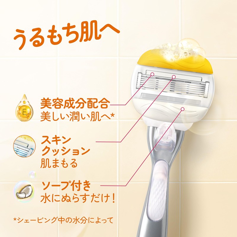 Venus Razor Razor with Soap, Coconut Scent, Moist Skin Replacement