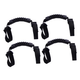 FOMIYES 4pcs Roll Roof Handle Car inside Grip Rod Auto Handle Auto Ceiling Car Handle Car Door Grab Handles Roof Grab Handle Car inside Handle Car inside Handrail Car Armrest Black Pvc