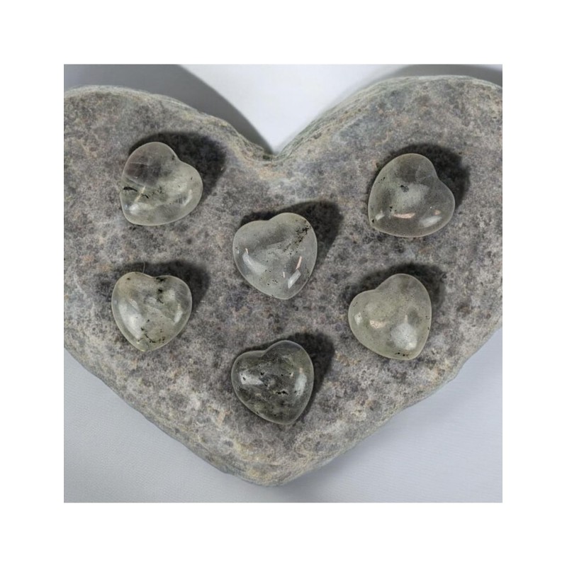 Coco Papaya Natural Labradorite Heart 20g