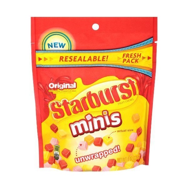 Starburst, Original Minis Candy, 8oz Bag (Pack of 4)