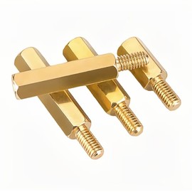 FEEIMOL M2 Spacer Brass Hex Spacer Sleeves PCB Board Spacers Male Female Thread Standoff Bolts M2 x 5 + 3 mm (Pack of 60)
