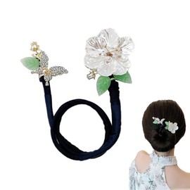 Fokmuaex Rhinestone Hair Bun Maker for Women, 1PCS Easy Hair Styling Tool, Fashion Hair Accessory for Elegant Buns, Daily Wear & Special Occasions