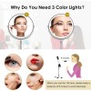 Deiovwxs Lighted Makeup Mirror 3000 mAh Rechargeable Double Sided Magnifying