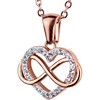 LuckyLy Collares para Mujer Acero Inoxidable y Zirconia Cúbica Regalos