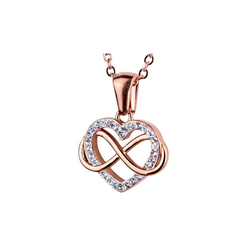 LuckyLy Collares para Mujer Acero Inoxidable y Zirconia Cúbica Regalos