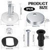 2 Pack Toilet Seat Hinges Fixings – Quick Release Toilet