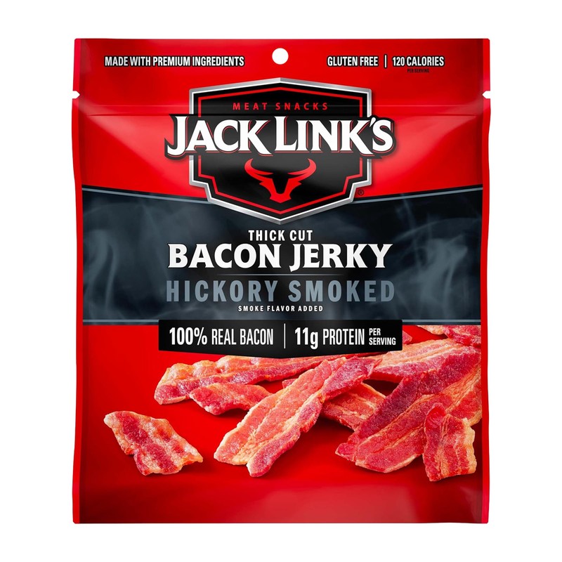 Jack Link's Bacon Jerky, Hickory Smoked - Flavorful Ready to