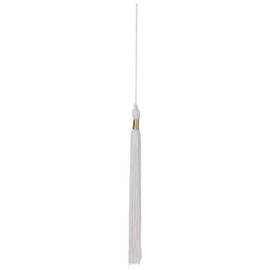 LIERYS Tassel Tassel for Graduation Hat - Flexible Adjustable - Accessory with Elegance - Versatile - Cross-Seasons - Unisex Design, White