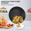 Vegoran 13 inch Stainless Steel Wok Pan with Honeycomb Non-Stick