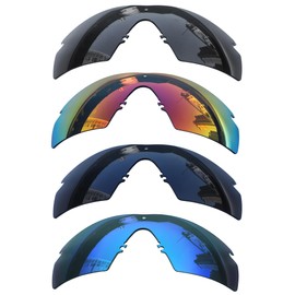 Acefrog 4 Pairs Polarized Replacement Lenses for Oakley Si Ballistic M Frame 2.0 Sunglasses, Perfectly Fit, Shatterproof, Anti-scratch, Value Pack