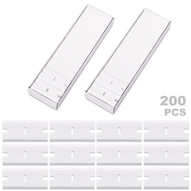 FOSHIO Pack of 100 Scraper Blades Plastic Replacement Blades, Razor Blades, Blades for Ceramic Hob Scraper, Glass Scraper Blades, Scraper Ceramic Hob, White