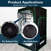 2Pcs 6 Inch Grow Tent Vent Cover Filter, Duct Filter
