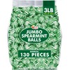 Jumbo Spearmint Mint Balls - 3 Pounds - Bulk Green