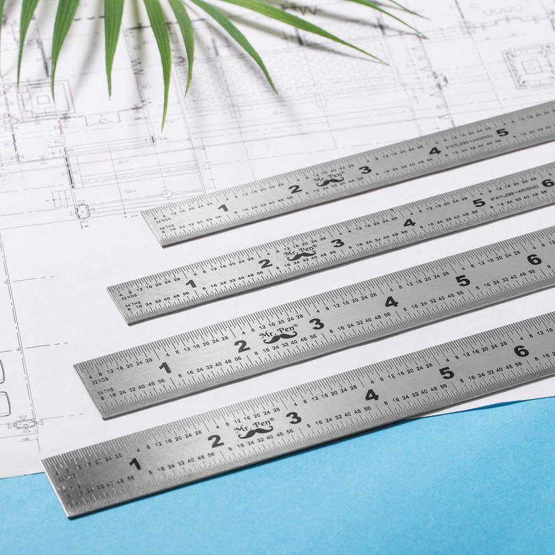 Mr. Pen- Machinist Ruler, 4 Pack, (6, 8, 12, 14