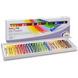 Pentel 25 Color Oily Pastel Chalk PHN-25