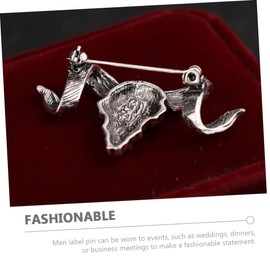 VALICLUD Brooch Fashion Jewellery Accessories Antique Collar Pin Hat Sheep Pin Fashion Jewellery Accessories Retro Tie Pin Corbatas De Hombre Men's Jewellery Fit Man Goat Head Alloy
