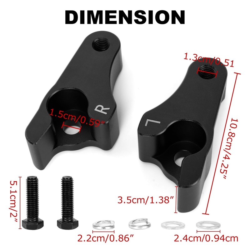 PSLER 2 Inch Lowering Blocks Kit for Touring Street Glide