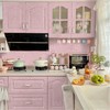 TANONE Pink Peel and Stick Wallpaper 17.7" X 394" Pink