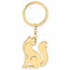 WEVENI Enamel Alloy Cartoon Fox Keychain Charms Cute Jewelry For