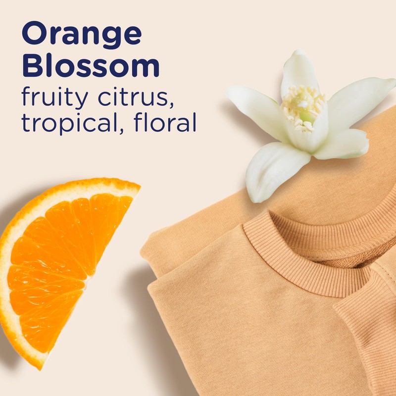 Downy Light Laundry Scent Booster Beads for Washer, Orange Blossom