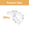 YEVON Table Cloth Clips for Outside Table – 12PCS Transparent