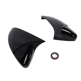 VEHICULOS Gloss Black For VW Golf MK7 MK7.5 GTI GTD R 2014-19 Side Wing Mirror Caps Cover