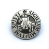 Patch Nation Sigillum Militum Xpisti Knight Templar Crusader Round Lapel