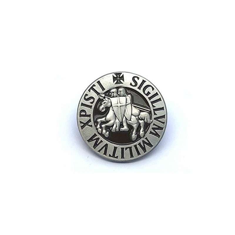 Patch Nation Sigillum Militum Xpisti Knight Templar Crusader Round Lapel