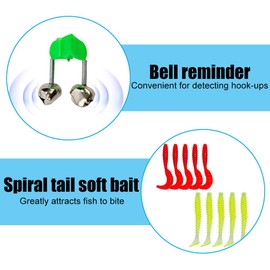 Fishing Rod Kit, Telescopic Fishing Rod and Reel Combo Set Fishing Tackle Starter Kit for Outdoor Saltwater & Freshwater