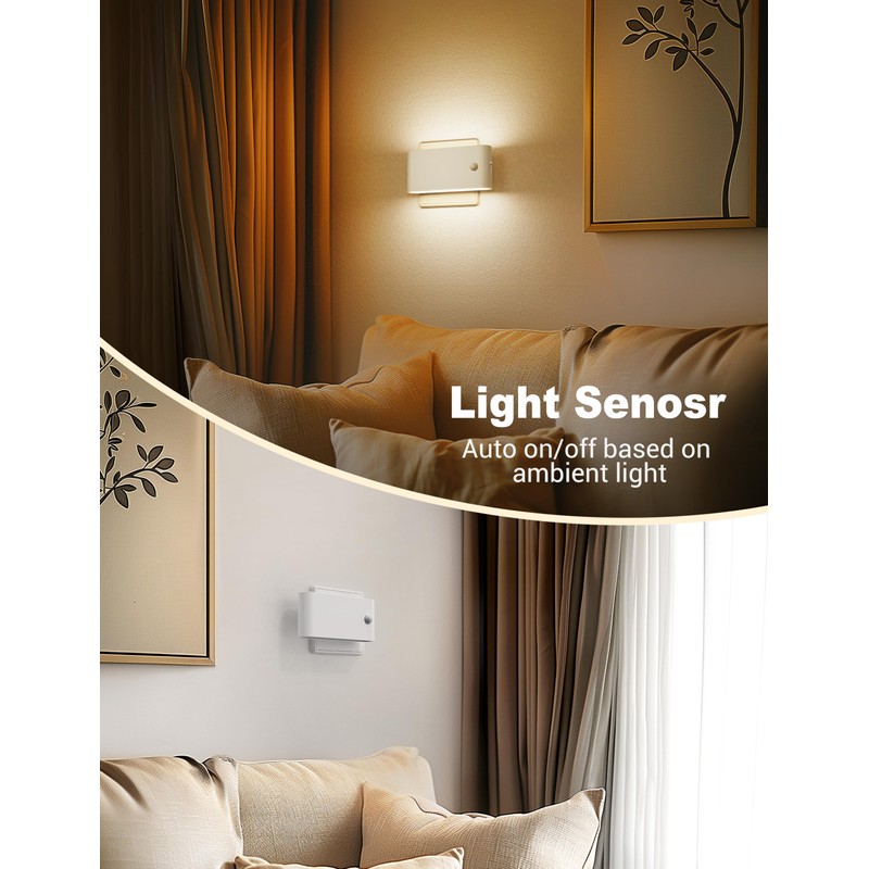 Night Light Socket with Motion Sensor, Pack of 2 Night