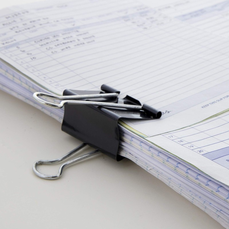 BAZIC Large 2-Inch (51mm) Black Binder Clip