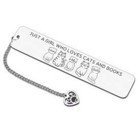 Book Lover Gifts, Cat Bookmarks, Funny Bookmarks for Women, Cat Lover Gifts for Women, Valentines Day Gifts for Book Lovers, Librarian Gifts, Booktok Accessories, Cat Gifts for Women Readers Bookworm