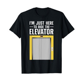 Cool Elevator Art For Men Women Elevator Inspector Installer T-Shirt