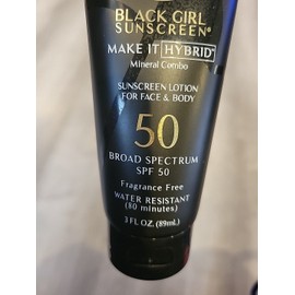 Black Girl Sunscreen Broad Spectrum SPF 50 Make It Hybrid Mineral Combo 3 fl oz