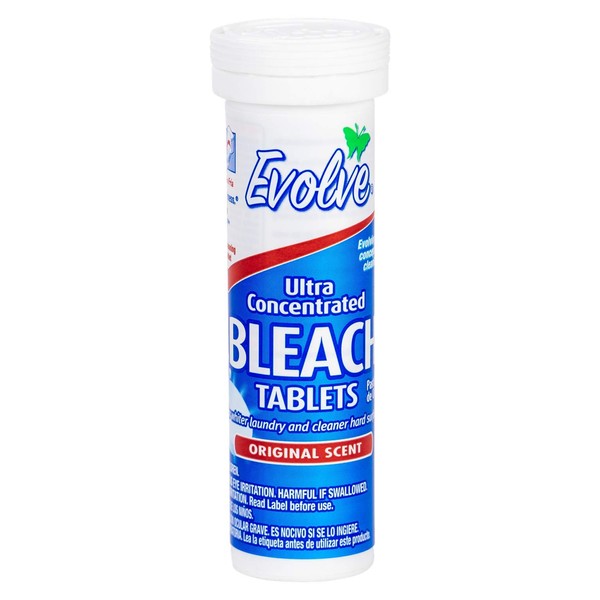 Evolve Concentrated Bleach Tablet 8 ct Travel Size Original Scent