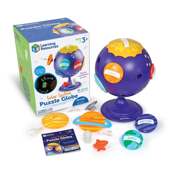 Learning Resources Solar System Puzzle Globe Space Toys for Toddlers,