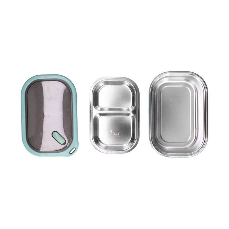 1.2L Stainless Steel Bento Box Doublelayer LeakProof Sealed Food Container