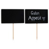 PAPSTAR 87201, 100 Fingerfood-Spieße, beschreibbare Kreidetafel, Länge 9 cm, Blackboard,