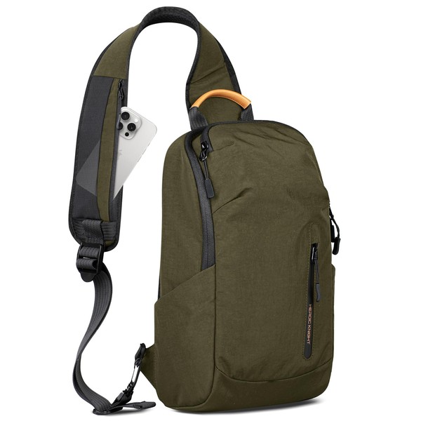 HEROIC KNIGHT Small Sling Bag, Waterproof Chest Casual Shoulder Bag