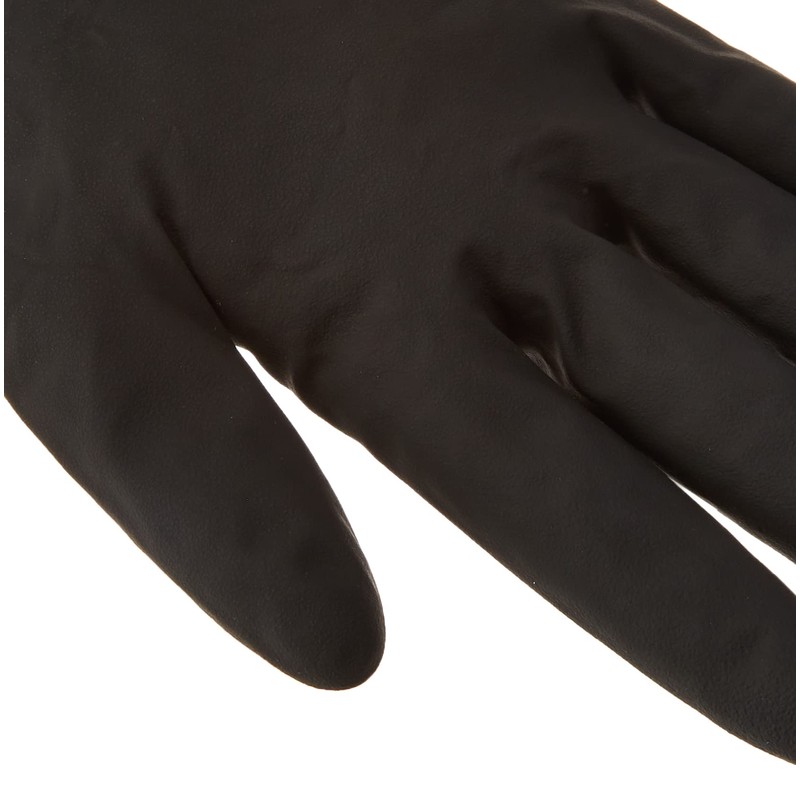 Euro Style Disposable Latex Gloves Medium Black/M – 100 g