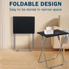 LOFTEY Tv Trays Set of 2, Folding TV Dinner Table,