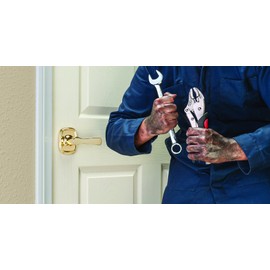 BRINKS - Harper Home Hands-Free Closet and Hallway Door Lever, Satin Nickel - Home Indoors Non-Locking Door Lever Handle for Hallways and Closets