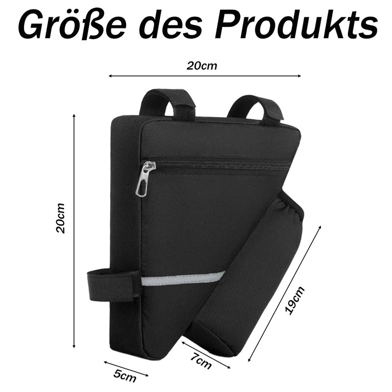 Bicycle Frame Bag, 1 Piece Bike Packing Bags with Drink