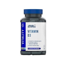 Applied Nutrition - Vitamin D3 - High Strength - Immune Booster - Bone Health - Supports Muscle Function (90 Capsules)